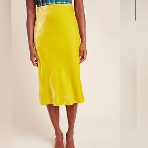 Maeve Crushed Velvet MIDI Skirt